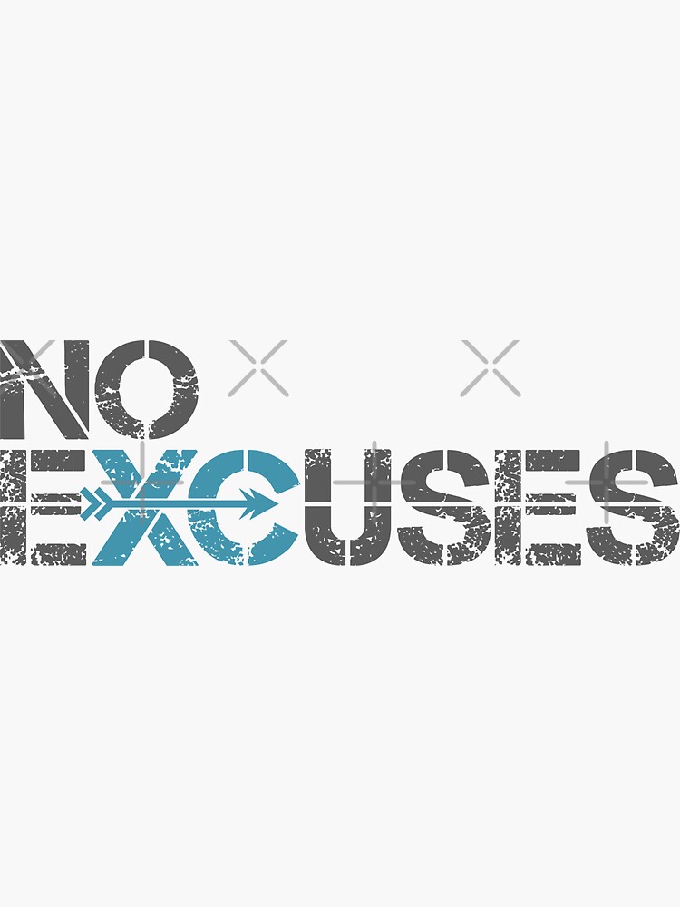 Thumbnail 3 of 3, Sticker, Cross Country Running No Excuses designed and sold by alenaz.