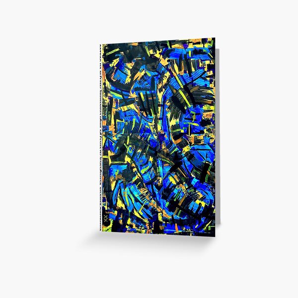 Childish&Chaotic Centipedes / Archetype Impressionism / Acrlyic on Trash 80x100cm Greeting Card