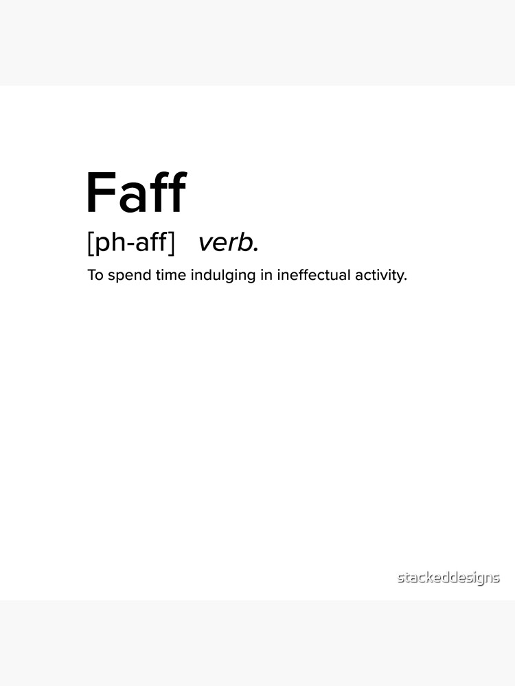 Faff - British Slang Defined Collection