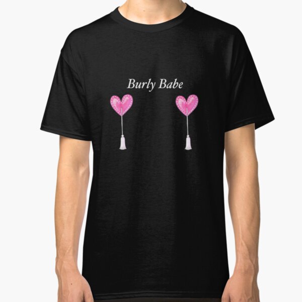 Burly Babe Heart Tassels Design Classic T-Shirt