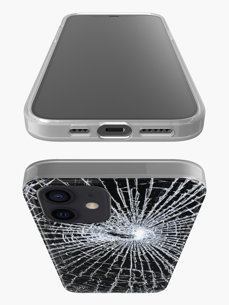 "Broken Glass 2 iPhone Black" iPhone Case & Cover by learningcurveca