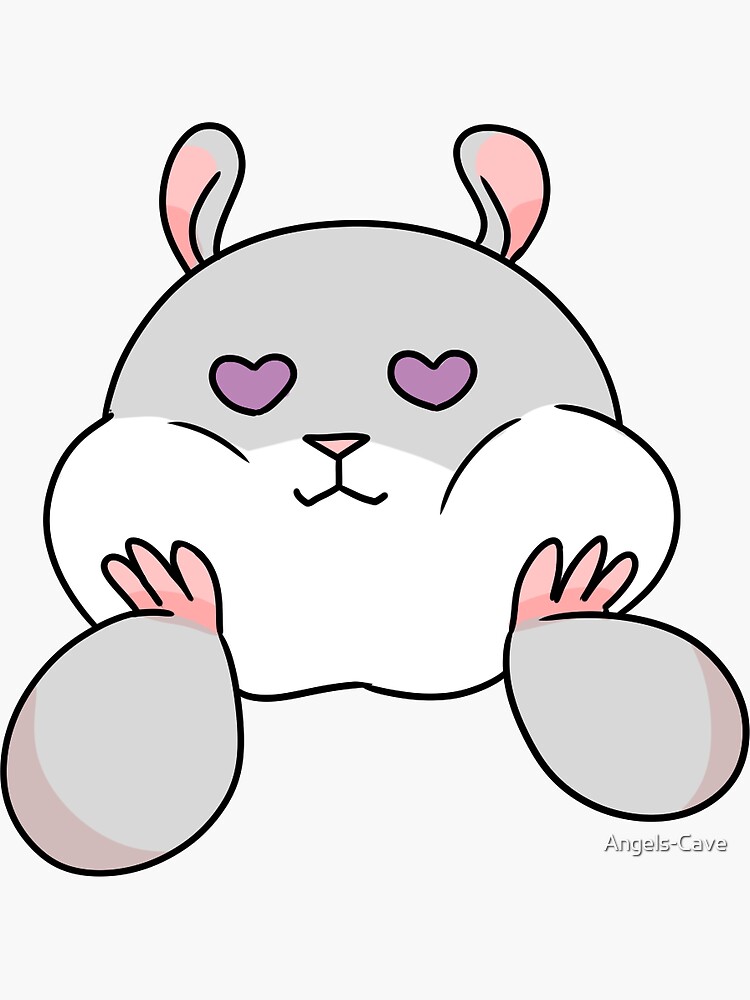 Tam the Tiny Hamster, with heart eyes. by Angels-Cave