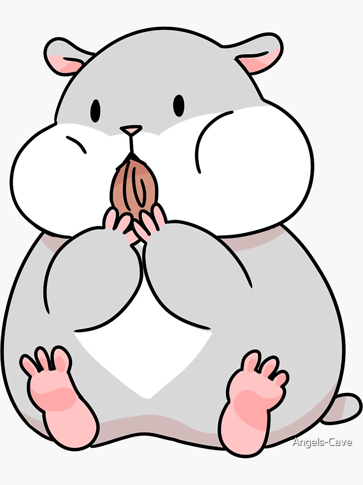 Tam the Tiny Hamster, with seed. by Angels-Cave
