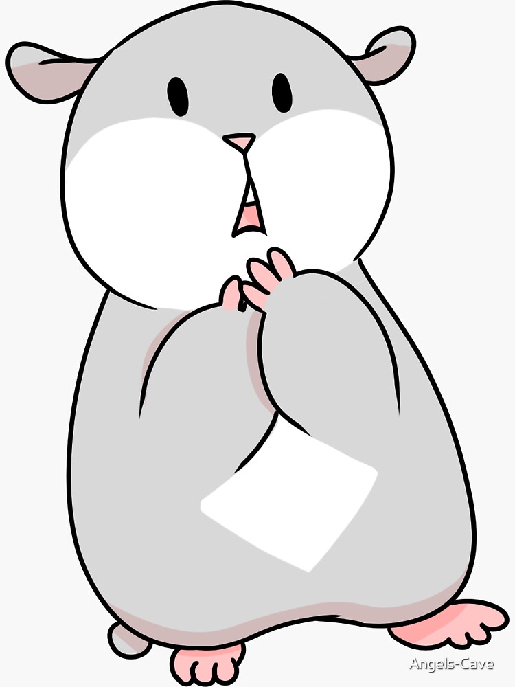 Tam the Tiny Hamster, shocked face. by Angels-Cave