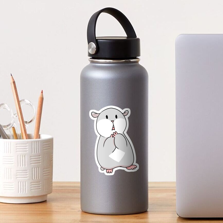 Tam the Tiny Hamster, shocked face. Sticker