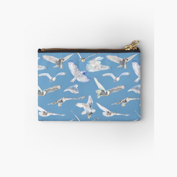 Item preview, Snowy Owls on Aqua designed and sold by AxeLeon Patterns.
