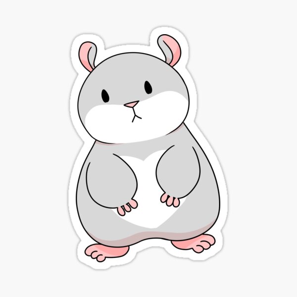 Tam the Tiny Hamster. Sticker