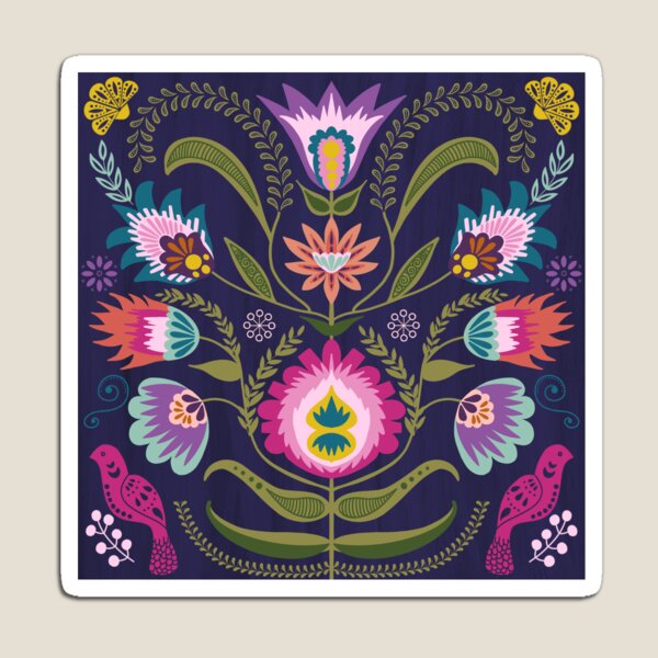 Artikel-Vorschau von Funky Folk Floral, designt und verkauft von ColesCreation.