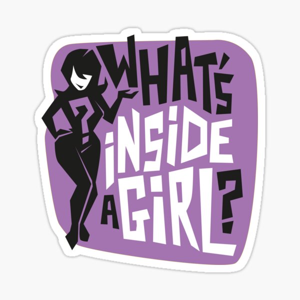 What's inside a girl? Sticker