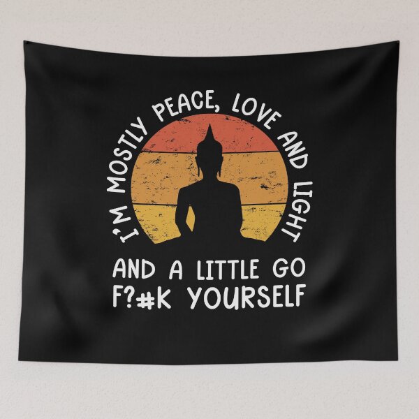 Item preview, Buddha Yoga Meditation Sarcasm Sarcastic designed and sold by Basti09.