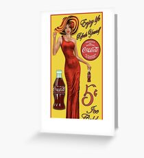 Coca Cola Red Greeting Card