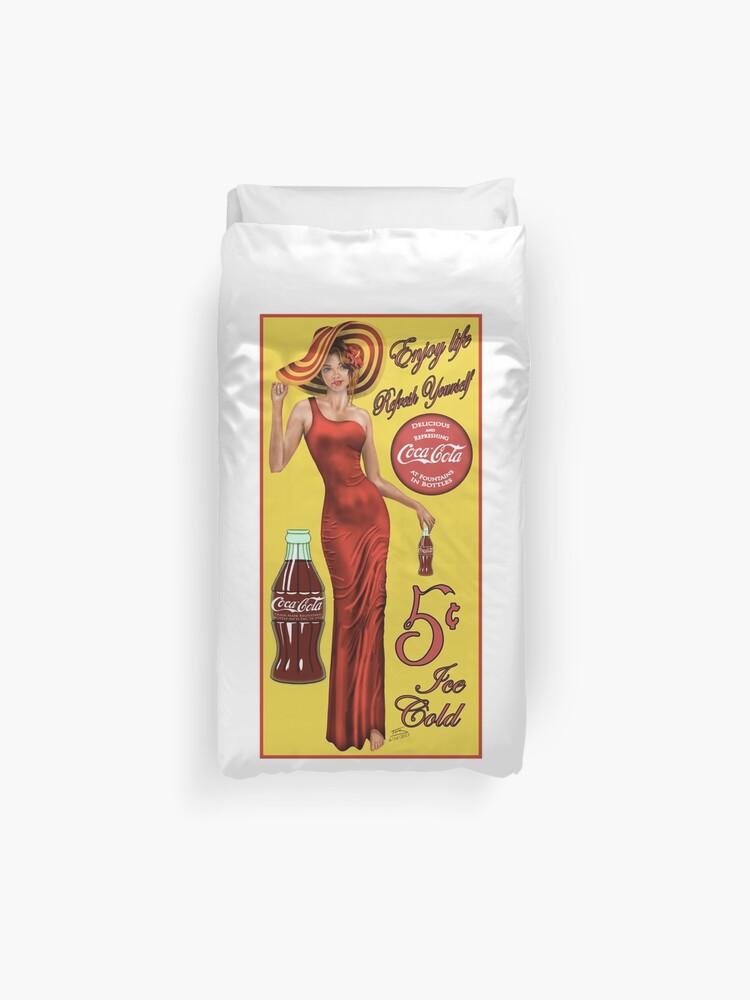 Coca Cola Red Duvet Cover By Troy87 Redbubble