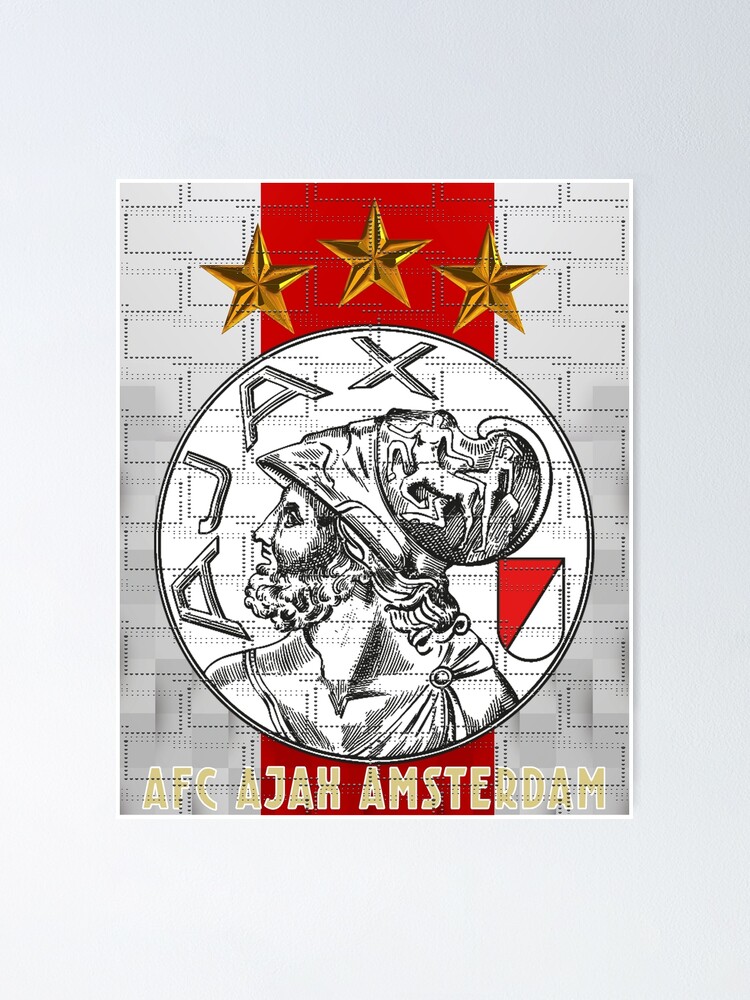 Ajax Old Logo 2018 Poster By District020 Redbubble