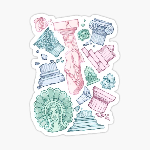 Greek Architectural Elements Sticker