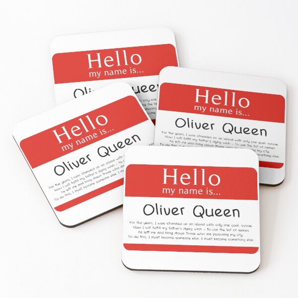 Item preview, Hello My Name Is Oliver Queen designed and sold by aussieforgood.