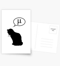 Physik Katze und Reibungskoeffizient Postkarten