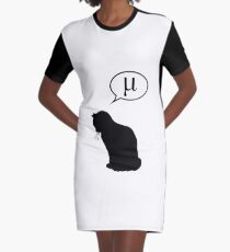 Physics Cat and Friction Coefficient Graphic T-Shirt Dress