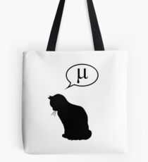 Physics Cat and Friction Coefficient Tote Bag