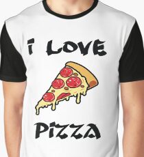 I Love Pizza Graphic T-Shirt