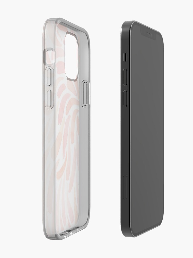 Alternate view of Hand Painted Watercolor - Living Coral Swirl iPhone Case & Cover