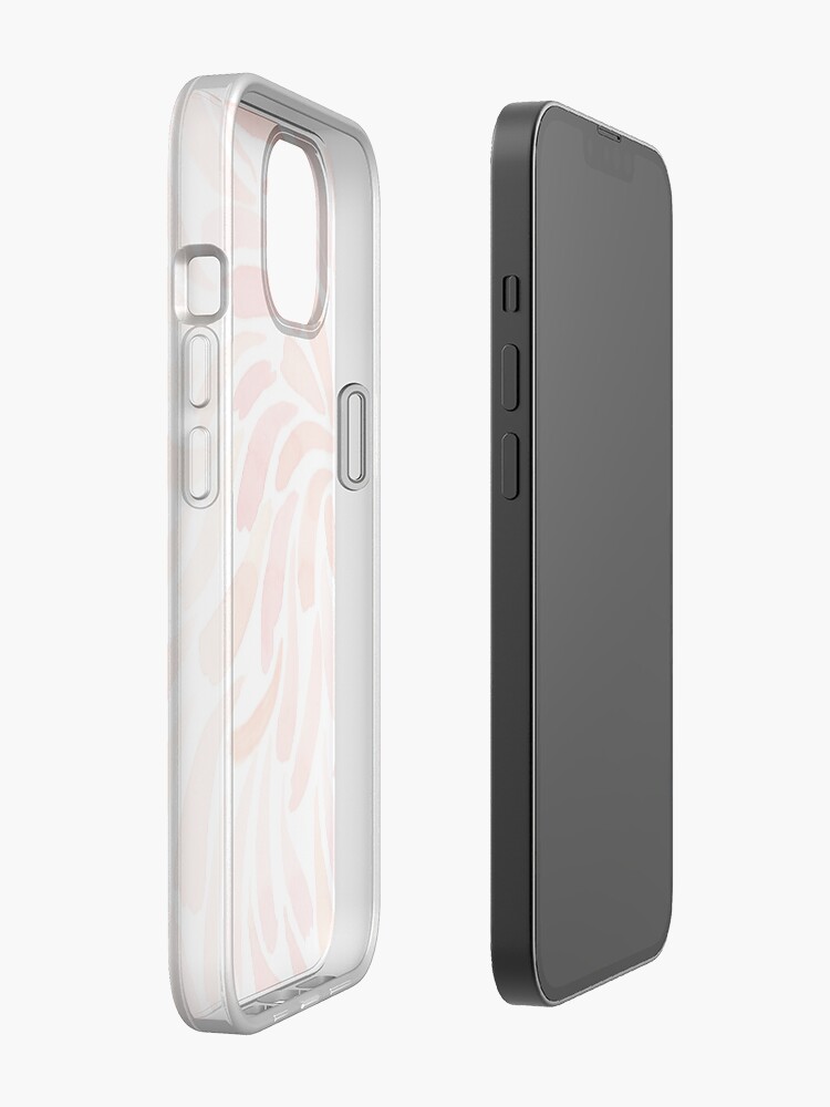 Alternate view of Hand Painted Watercolor - Living Coral Swirl iPhone Case