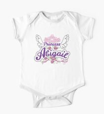Princess Abigail - Personalized Girl's Name One Piece - Short Sleeve