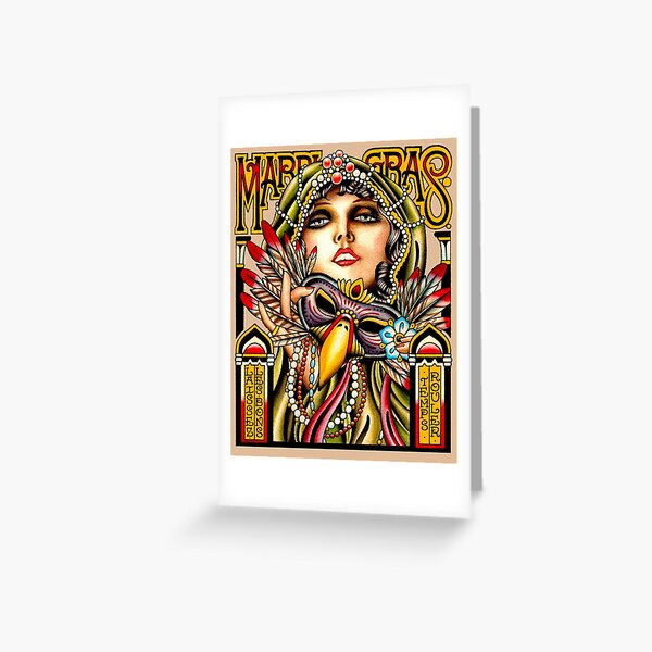 Item preview, MARDI GRAS; Vintage New Orleans Art Deco Print designed and sold by posterbobs.