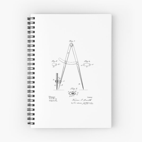Item preview, Attachment for Dividers  Vintage Patent Hand Drawing designed and sold by TheYoungDesigns.