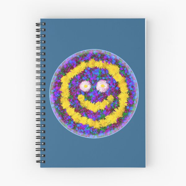 Aperçu de l'œuvre Joyeux Smiley visage fleurs de pissenlit lumineuses créée et vendue par Katho Menden.