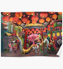 Chinatown Animals Poster