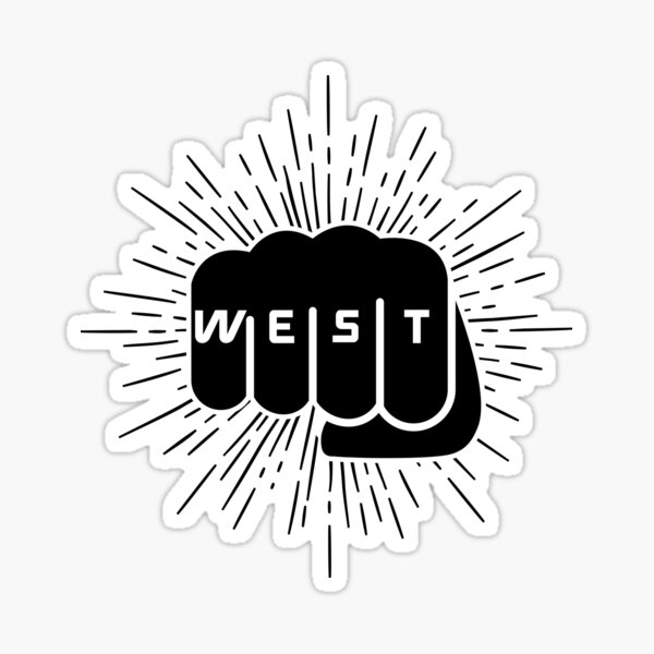 west-represent-sticker-by-izjardin-redbubble