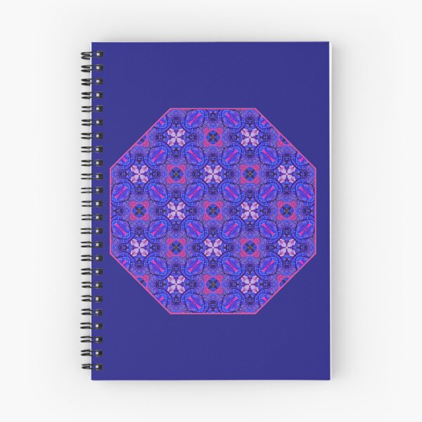 Item preview, Blue pink purpel checked flowery plaid pattern designed and sold by Katho Menden.