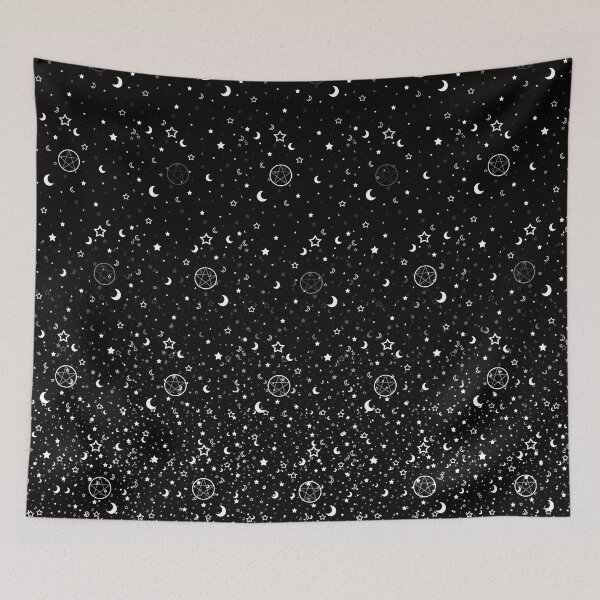 Item preview, Night Pentacles (B&W) designed and sold by StephanieMArt.
