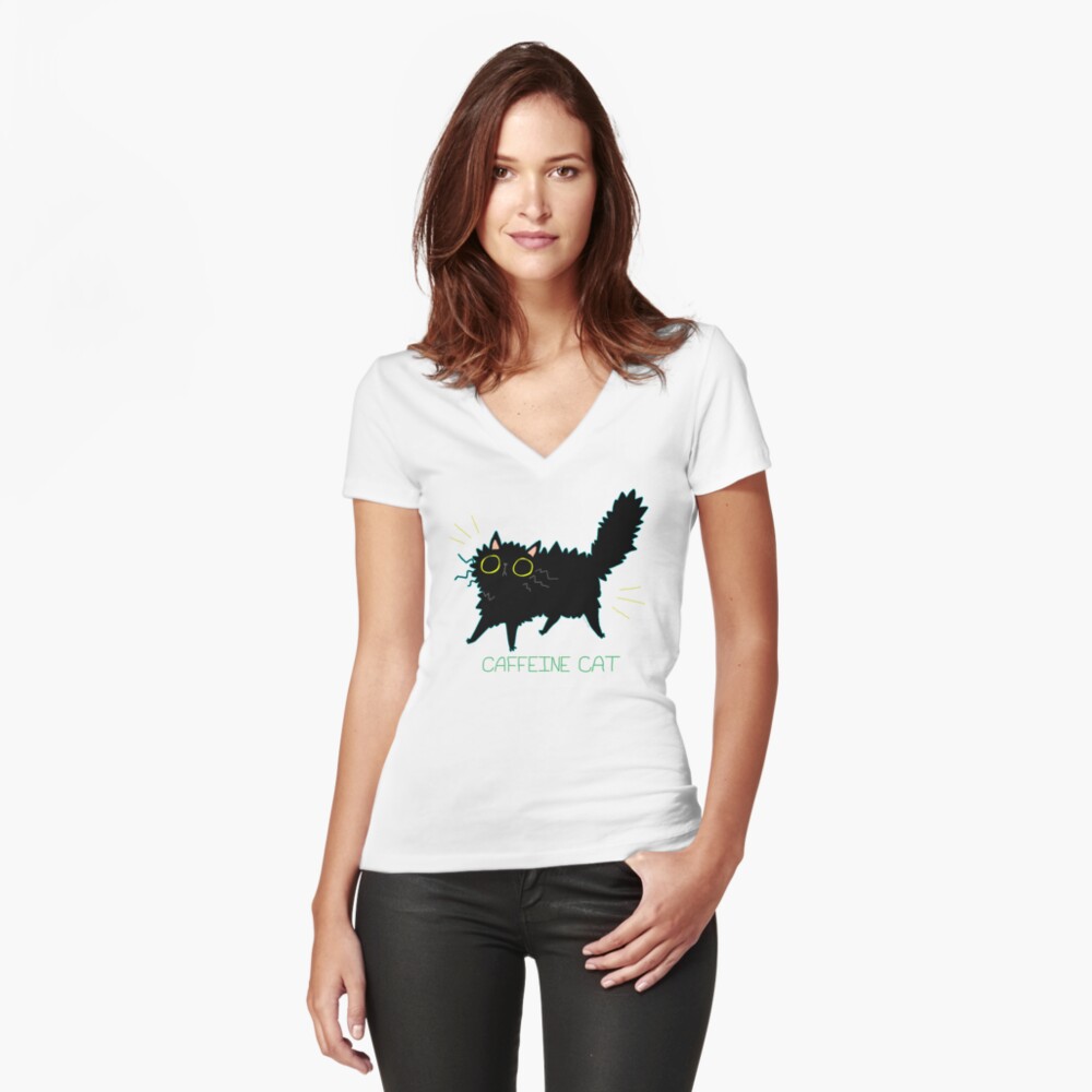 Item preview, Fitted V-Neck T-Shirt designed and sold by koolaid-girl.