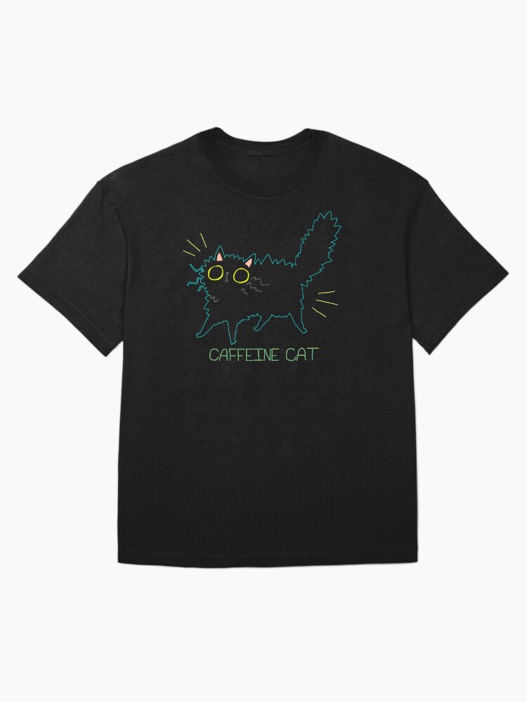 Thumbnail 3 of 7, Oversized T-Shirt, Caffeine Cat designed and sold by koolaid-girl.