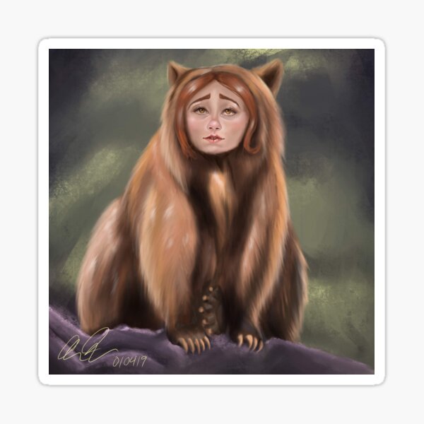 Lita, The Bear Girl Sticker