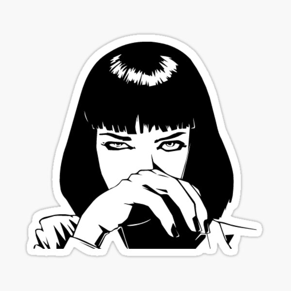 Pulp Fiction Sticker Sticker