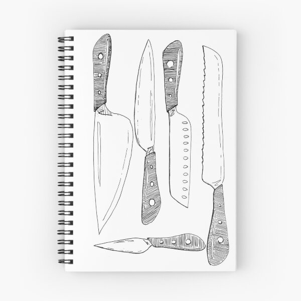 Item preview, Chef's Knives Ink Drawing designed and sold by studiosunbear.