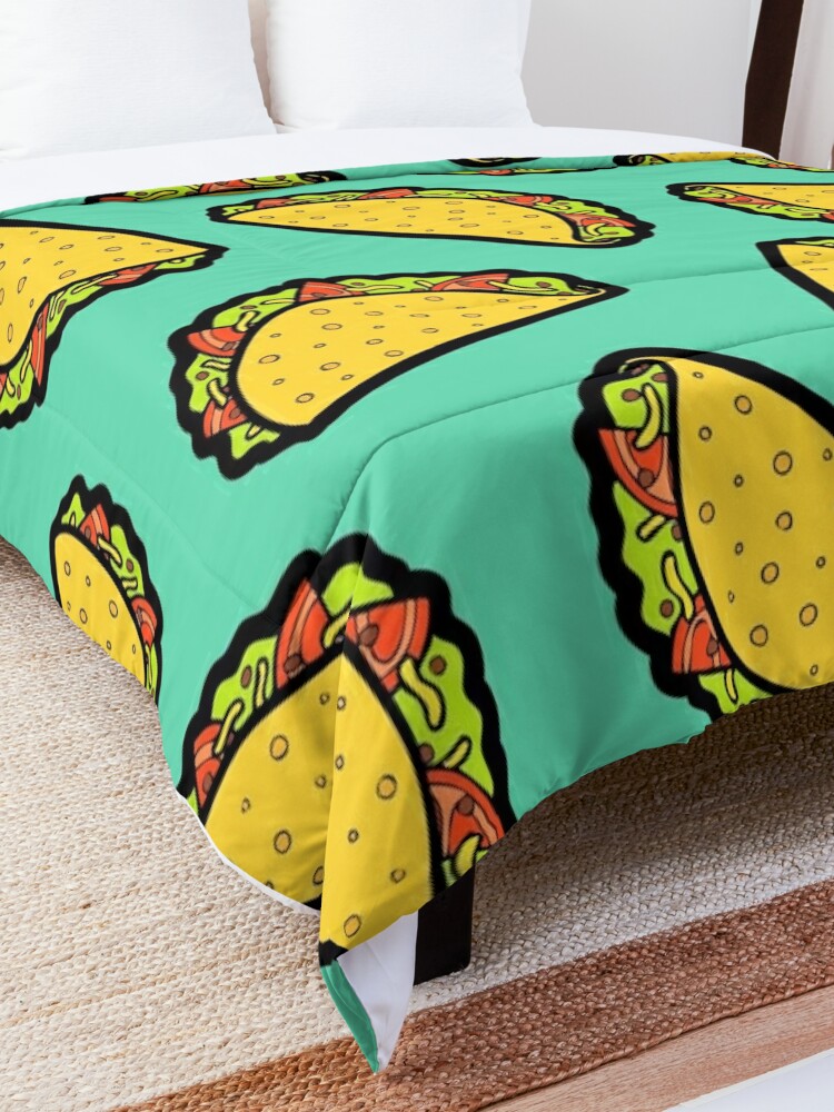 Its Taco Time Comforter By Evannave Redbubble