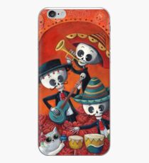 Dia de Los Muertos Skeleton Musicans iPhone Case