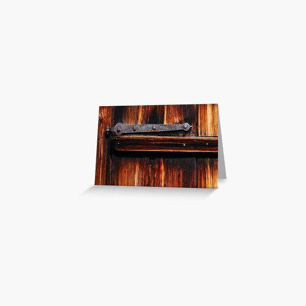 Item preview, Old iron hinge on a Swiss Alpine chalet designed and sold by Michael Brewer.