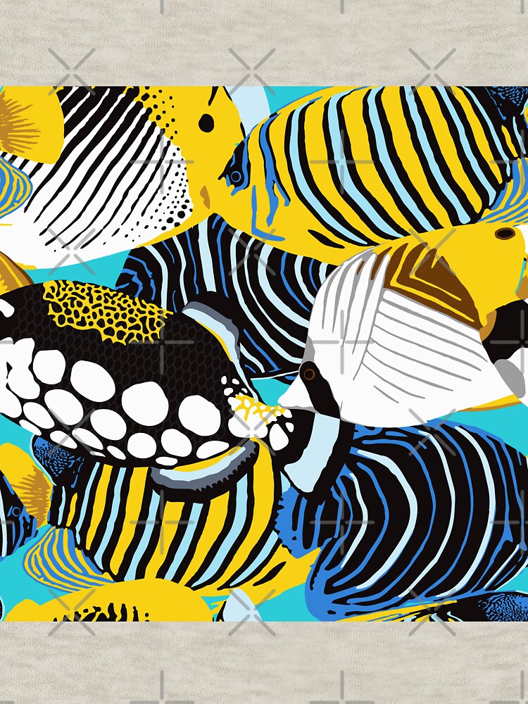 Tropical Fish animal print by nadyanadya