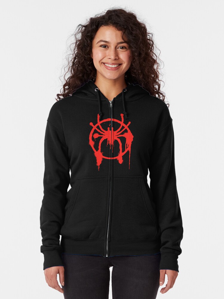 Miles morales clearance zip up hoodie