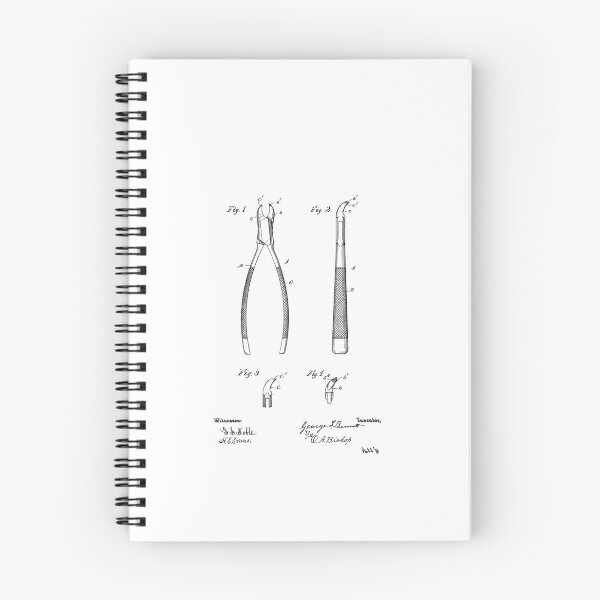 Item preview, Dental Forceps  Vintage Patent Hand Drawing designed and sold by TheYoungDesigns.