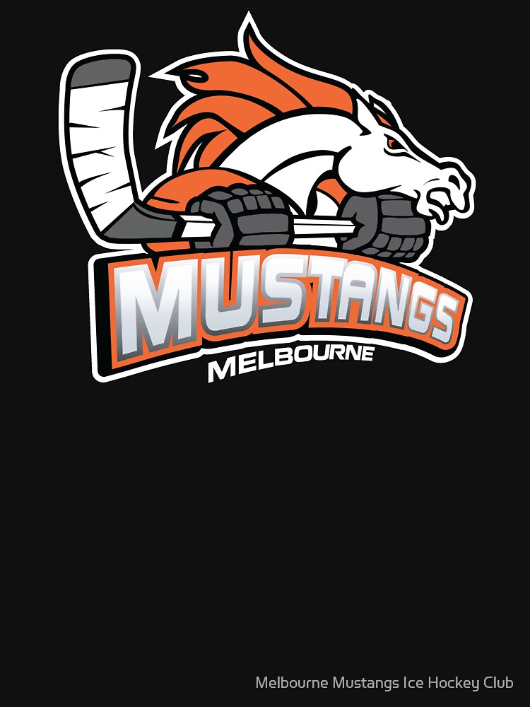 Melbourne Mustangs Classic White Logo by mustangs
