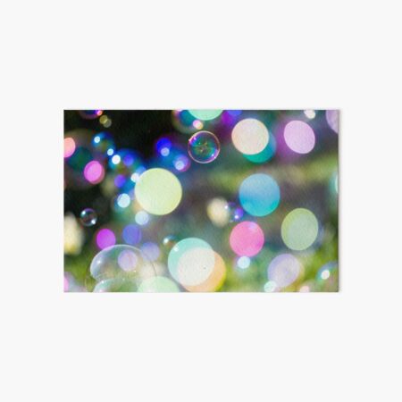 Soap Film - Bokeh Bubbles Art Board Print