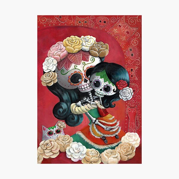 Item preview, Mexican Skeletons Mother and Daughter designed and sold by colonelle.