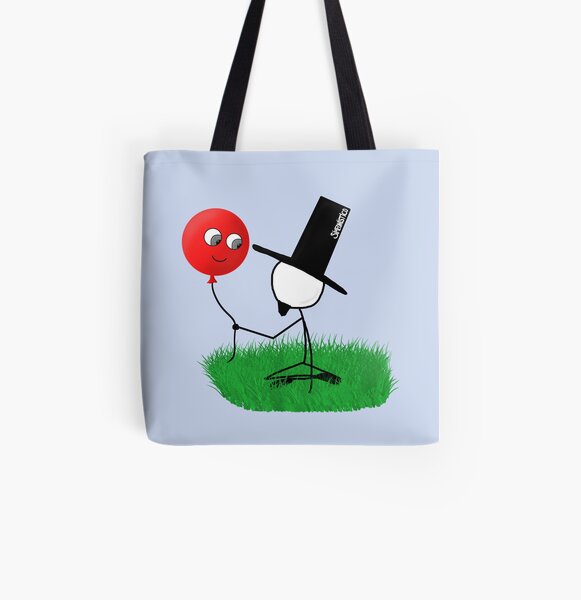 A fleeting friend Bolsa estampada de tela