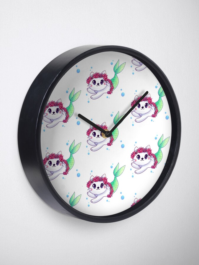 Thumbnail 2 of 4, Clock, Purr-maid designed and sold by instadrawvhs.