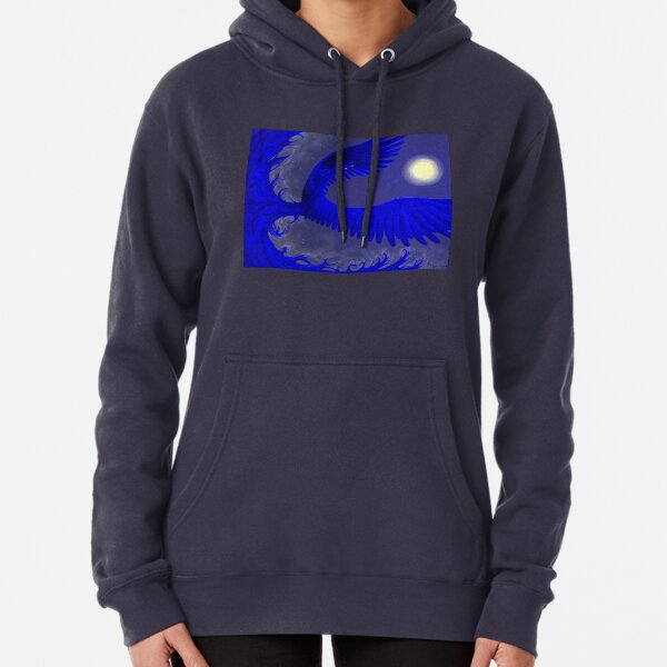 Blue-Gold at Midnight Pullover Hoodie